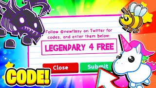 ALL NEW ADOPT ME CODES! GET FREE LEGENDARY PETS IN ADOPT ME MARCH 2020 (Not  Expired) 