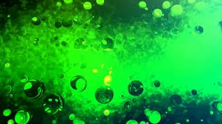 Green Bubbles ,Particles and Dust Background Video