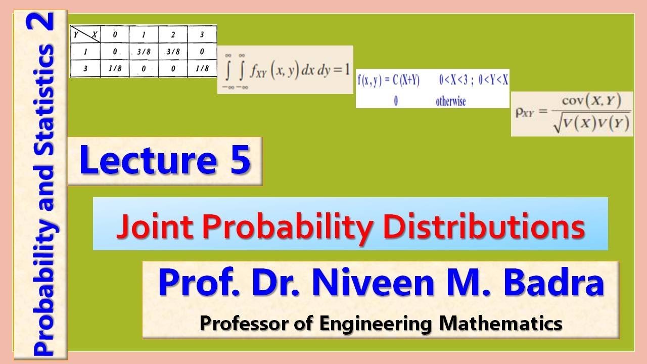 Lecture 5 - Joint Probability Distributions - YouTube