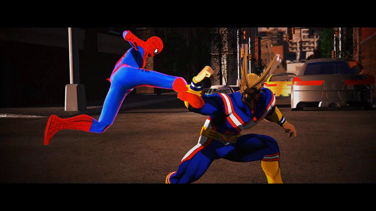 Spider Man And Miles Morales Vs Deku And All Might Trailer Youtube