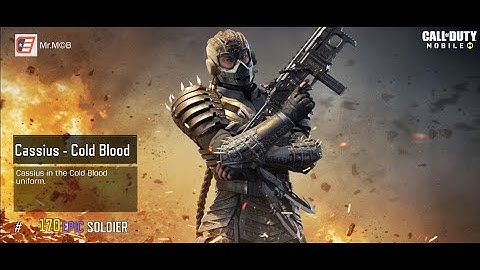 CASSIUS - COLD BLOOD Epic Charechter Call Of Duty Mobile #codm #callofdutymobile #codm #mrmcb