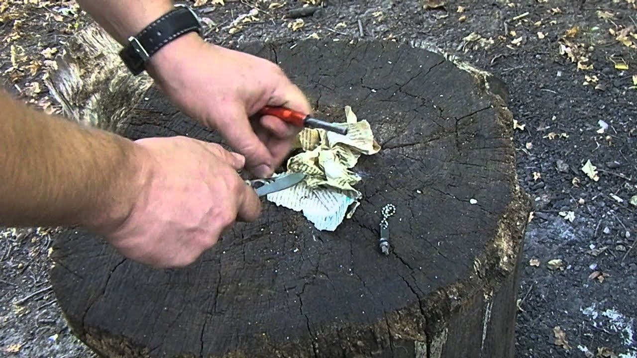 Огниво Exotac Nanostriker - сравнительный тест.