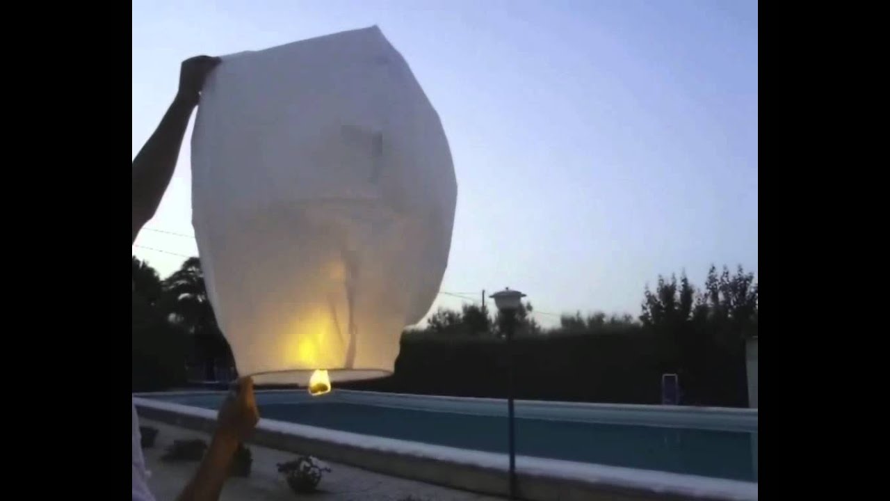 Istruzioni Video Lanterne Volanti Cinesi - Instruction How to use Chinese  Sky Lanterns 