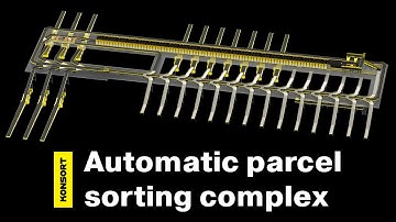 Automatic parcel sorting complex | Complete automation of post terminals | Logistics automation