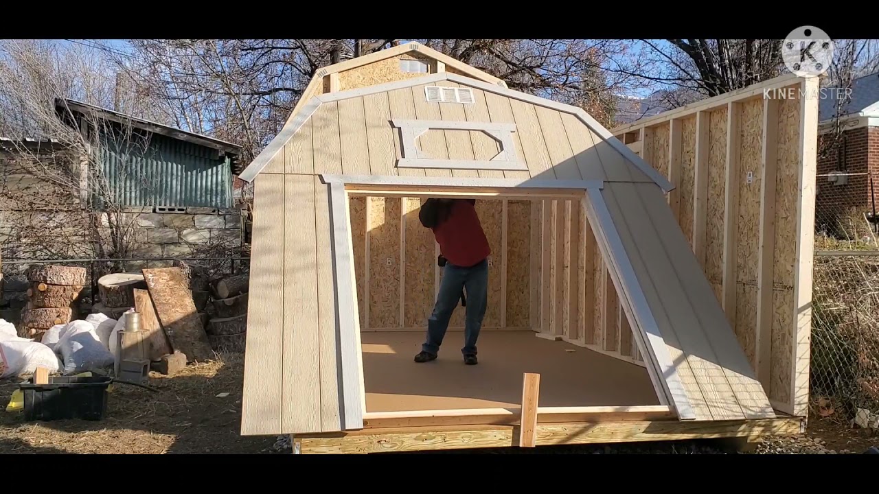 10x16 Old Hickory Sheds on-site build