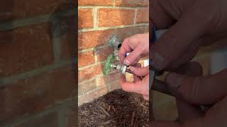 First time fixing a leaky hose spigot #plumber #plumbing #diy #repair #faucet #fix