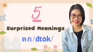 ตก/dtok/: 5 Surprising Meanings in Thai #LearnThaiOneDayOneSentence EP143