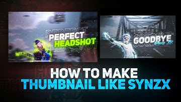 💫How To Make Thumbnail Like @SynzX | BGMI Lite Thumbnail Tutorial By AnS GFX