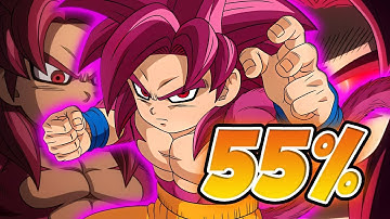EVEN AT 55%, HE’S CRAZY!! SSJ4 GOKU (MINI) (DAIMA) SHOWCASE! (DBZ: DOKKAN BATTLE)