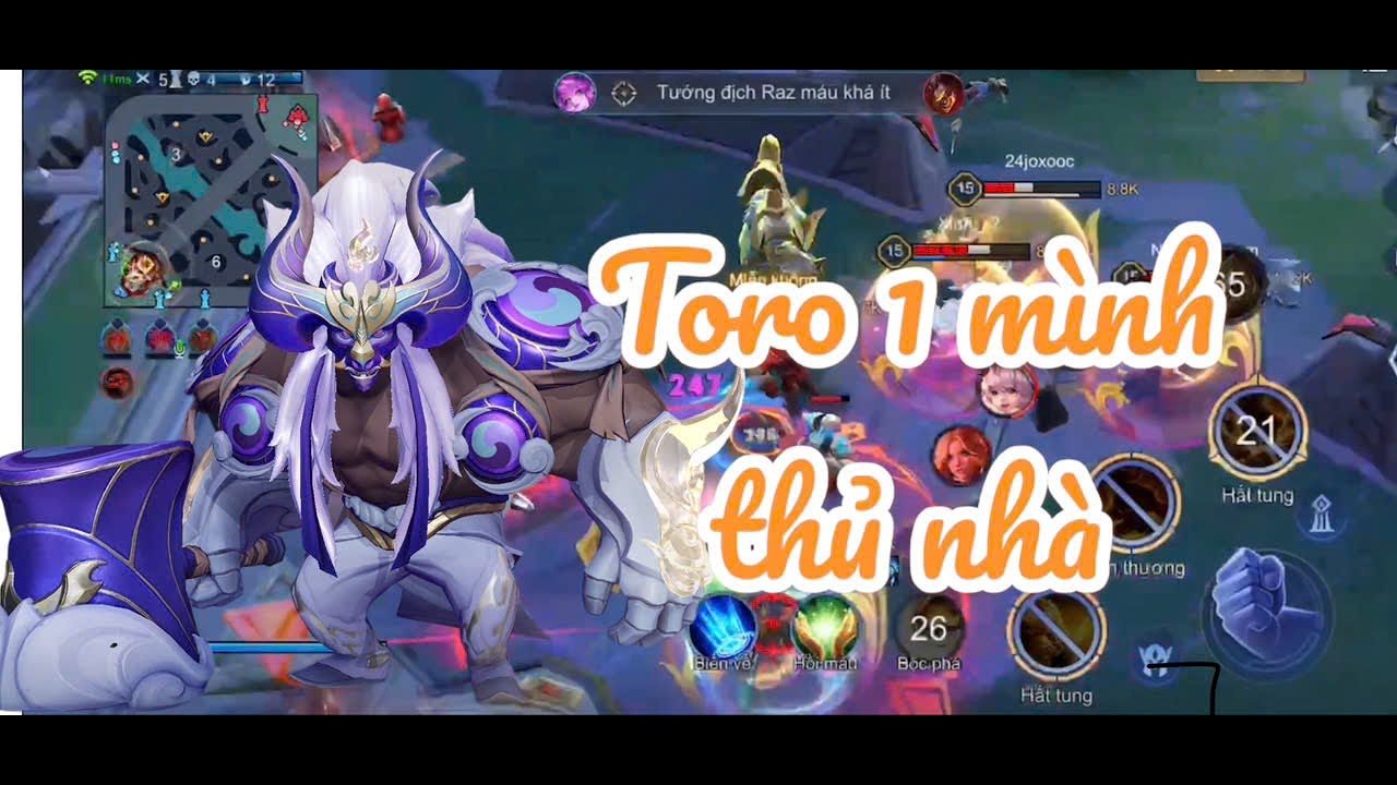 Liên Quân | Highlight Toro 1 một mình cân 5 thủ nhà thành công win ngược lại luôn