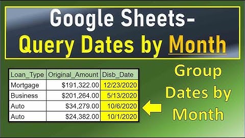 Google Sheets Query Group Date Field by Month