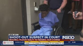 Shootout suspect pleads guilty to federal gun charge
