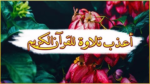 صوت من عالم آخر، راحة نفسيه ،وسلام داخلي. 💜 تلاوة خاشعه