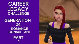 New house || Career legacy challenge || Generation 24 || Part 1 || (Romance Consultant) Update
