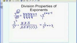 Division of Exponents