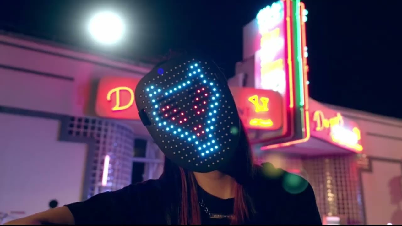 LED Party Mask for Music Festivals - Vivid Mask from Instawow Shop