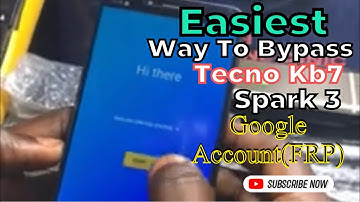 Tecno KB7 Spark 3 Easiest FRP Bypass|| Google Account Remover Bypass