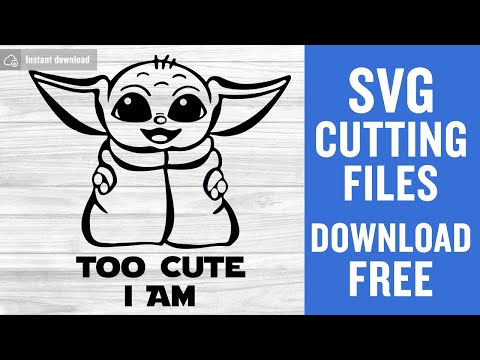 Baby Yoda Svg Free Cutting Files for Cricut Brother Scanncut Instant Download