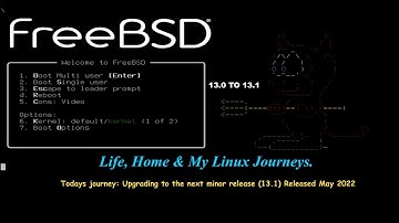 FreeBSD13.0 Upgrade To FBSD13.1 May 2022 Release:  #  freebsd-update  -r 13.1-RELEASE upgrade