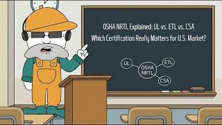 OSHA NRTL Explained: UL vs. ETL vs. CSA – Which Certification Really Matters for U.S. Market