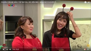 CHUẨN CƠM MẸ NẤU | TẬP 86 FULL HD: DIỆU NHI - MINH DỰ (12/3/2017)