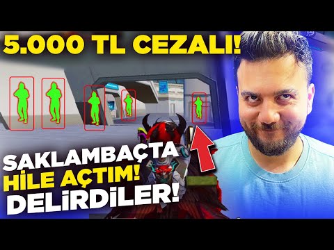 HİLE AÇTIM DELİRDİLER!! YENİ MODDA İLK SAKLAMBAÇ! (5.000 TL CEZALI) PUBG Mobile