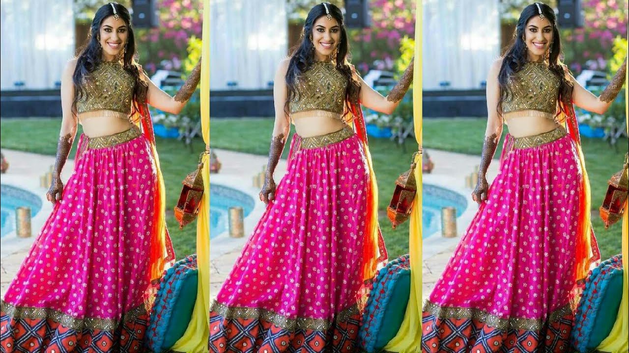 Beautiful Lehenga Colour combination ...