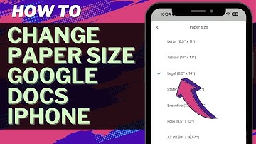 How to Change Paper Size in Google Docs (iPhone)
