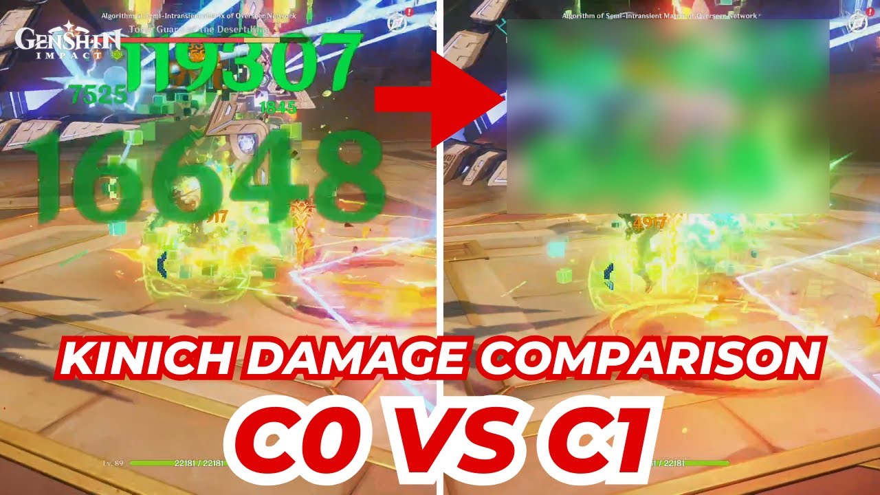 C0 VS C1 KINICH! INSANE DAMAGE!? - GENSHIN IMPACT