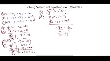 Alg2 3.5:Solving Systems of Equations in 3 Variables(1)
