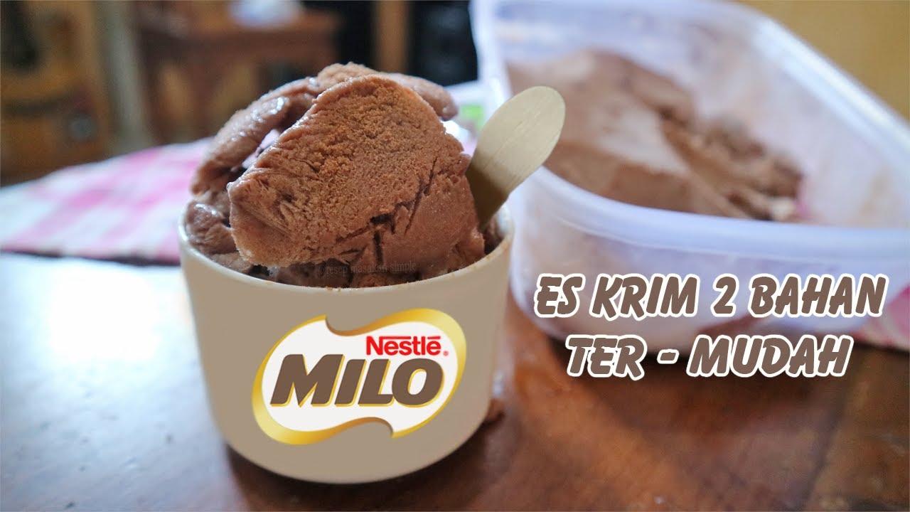  Cara buat Es Krim  Tersimple 2 Bahan YouTube