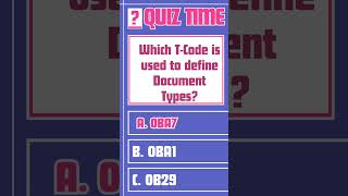 Which T Code is used to define Document Types ?