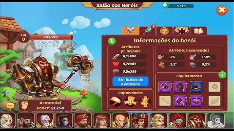 FireStone Idle RPG - Desbloqueando herói Asmondai