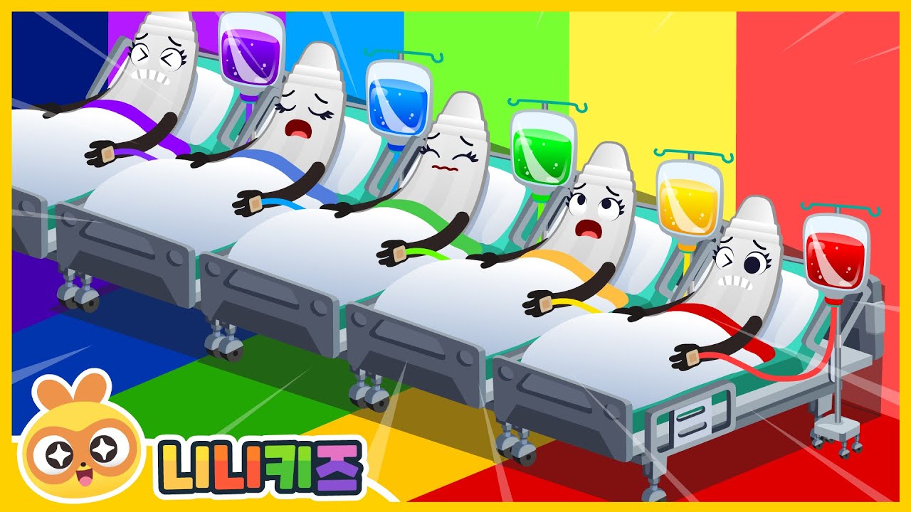 크레파스가 감기에 걸렸어요! | 병원에 가요 | 아픈 크레용 치료하기 | 의사 | 색깔놀이 | 니니키즈 NINIkids