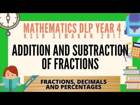 Unit 2 : Fractions | Addition and Subtraction of Fractions | Mathematics DLP Year 4