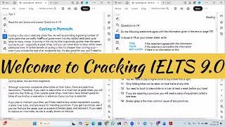 IELTS 20 General Training Test 1 S1 P2 reading ans with logical explanation | Cycling in Plymouth
