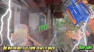 The water bottle came to get it back ep.3 NERF first person shooter