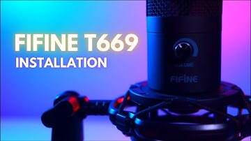 How To Install The FIFINE T669 USB Mic