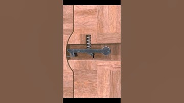 How Sliding Gate Latch works | clever wooden latch | DIY #woodworking ASMR