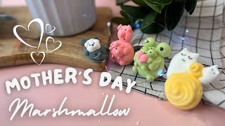 Mother's Day - making 4 Marshmallow mothers with babies