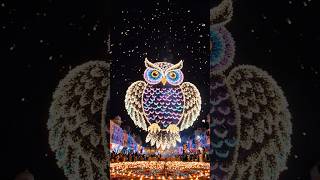 Magical Owl Firework in the Diwali Sky! 🦉🎆✨ | AI Cinematic Video #Shorts
