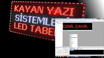 Kayan Yazı,LED Tabela,P10 Panel,TF Kontrol Kartları ile Nasıl Programlanır ? (How is it programmed?)