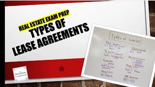 Types of Lease Agreements | Real Estate Exam Prep Videos