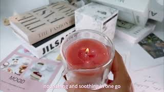 Low Temperature Pink Mage Aromatherapy Candles Handmade Creative Production