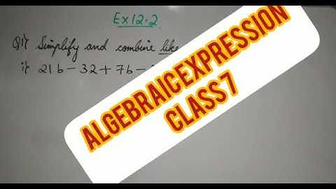 ALGEBRAIC EXPRESSION//CH-12//CLASS 7//EX 12.2 Q1 // MATHSPEDIA