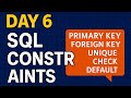 6️⃣ Day 6:  SQL  Constraints Interview Questions | 30-Day SQL Challenge