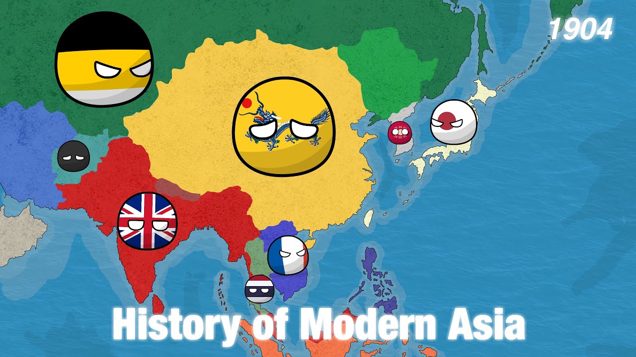 Countryballs - History of Modern Asia - YouTube