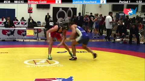 63 KG R16 - Brittney Gadd (UC Womens Wrestling) vs...