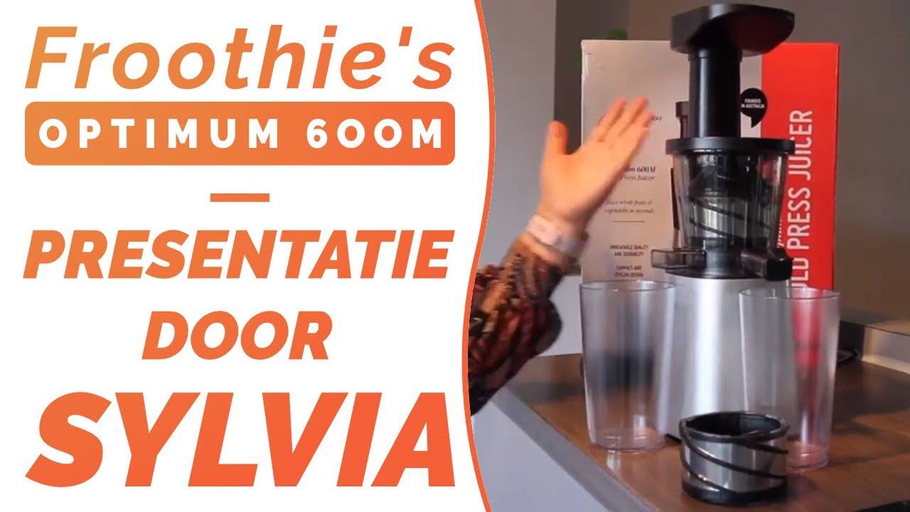 Optimum 600M Cold Press Juicer die meer sap geeft dan andere juicers