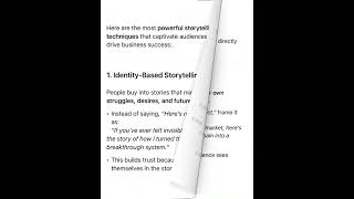 Powerful storytelling techniques
